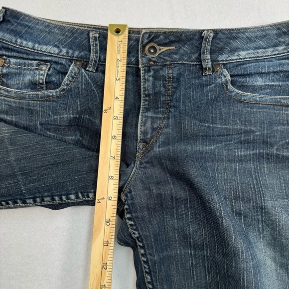 Silver Bootcut Flare Julia Jeans Womens Size 29X32 Dark Wash Mid Rise - Picture 11 of 14